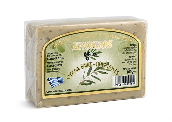 Натурален бял сапун със зехтин и маслинови листа – 100 г