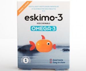 Ескимо 3 кидс дъвчащи таблетки с вкус на портокал х 27 бр.