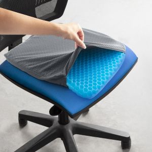 Силиконова гел възглавница за стол InnovaGoods, 39 x 37 x 3 см.