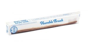 Бамбукова четка за зъби - бяла