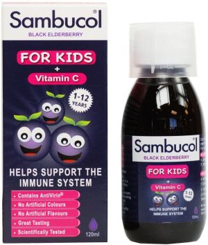 Самбукол сироп за деца + Витамин Ц - 120 мл.