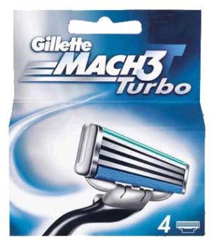 Жилет Mach 3 Turbo резервни ножчета за бръснене - 4 бр.