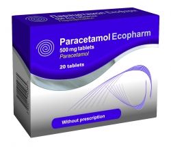 Екофарм - Парацетамол таблетки - 500мг х 20