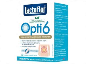 ЛактоФлор Опти 6 - 30 капсули