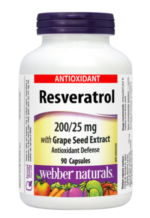Ресвератрол 200/25 мг. х 90 капсули - Webber Naturals