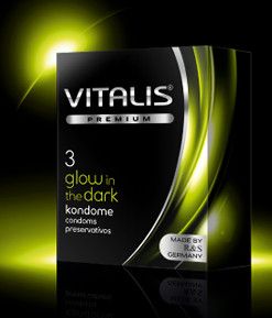  Презервативи Виталис Glow in dark - светещ в тъмното
